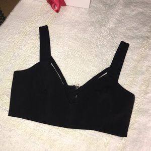 Black crop top